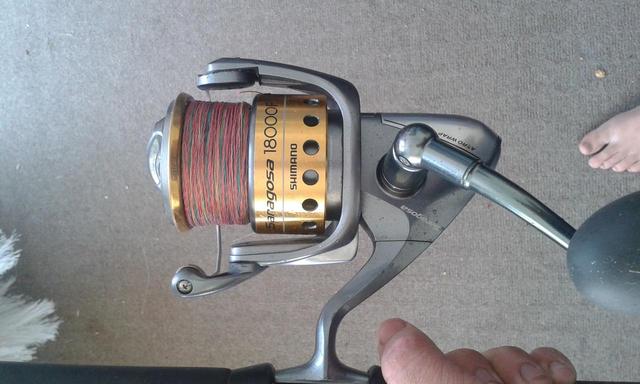 shimano Saragosa 18000F with 80 pound braid