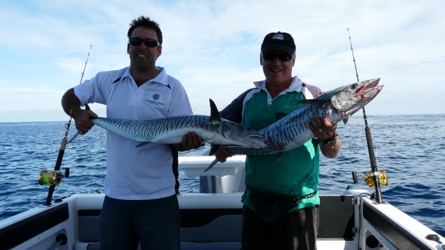 Double Trouble ... two Andrews,,, two Spaniards - Commodore Abrolhos 2008