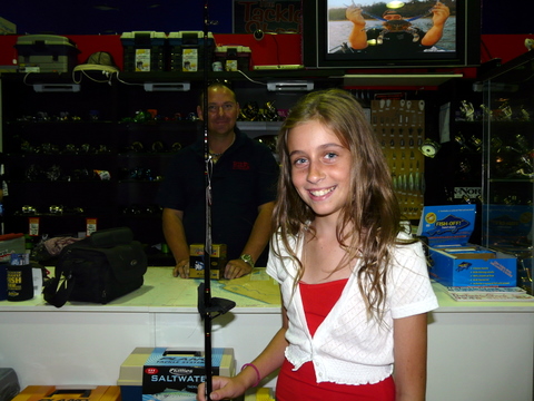 Thanks Tackle Shack - From Emma Mac (Junior Fishing Comp Winner)